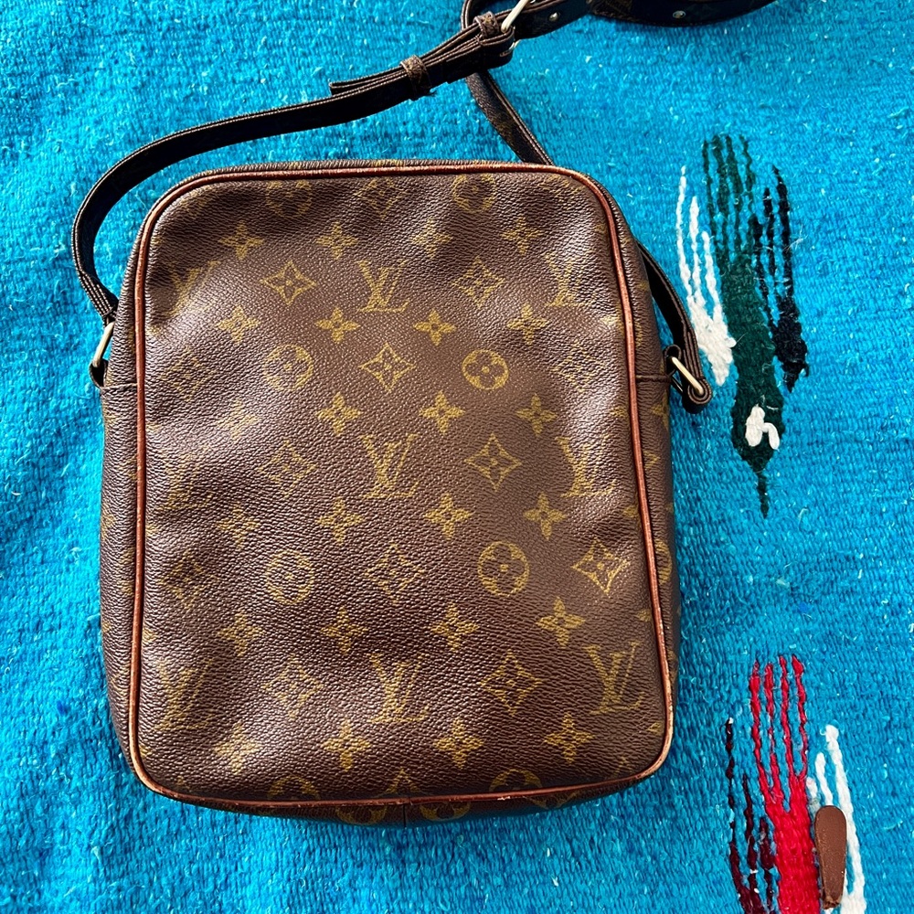Vintage Louis Vuitton Shoulder Bag Brown Monogram Petit Marceau M40264
